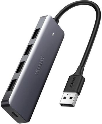 UGREEN 4w1 USB do 4x USB 3.0 + USB-C (szary)