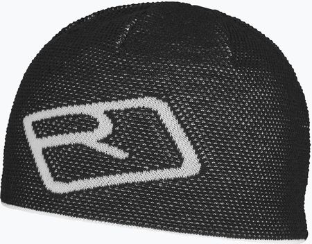 Czapka Trekkingowa Ortovox Merino Logo Knit Black Raven