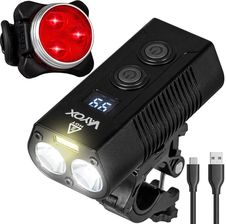 Zdjęcie Zestaw Lampek Rowerowych Vayox Va0045 + Va0117 Przednia I Tylna Usb - Lubsko