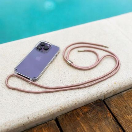 Fixed Etui Pure Neck Do Apple Iphone 15 Pro Różowe - zdjęcie 2