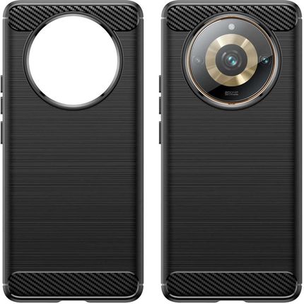 Hurtel Elastyczne Etui Wzór Karbon Do Realme 11 Pro Carbon Case Czarne - zdjęcie 3