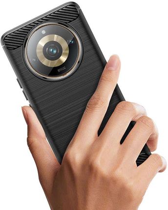 Hurtel Elastyczne Etui Wzór Karbon Do Realme 11 Pro Carbon Case Czarne - zdjęcie 6