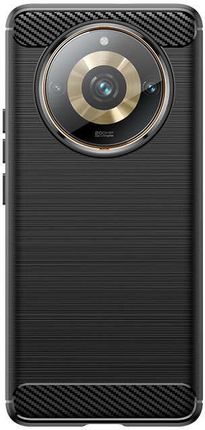 Hurtel Elastyczne Etui Wzór Karbon Do Realme 11 Pro Carbon Case Czarne - zdjęcie 2