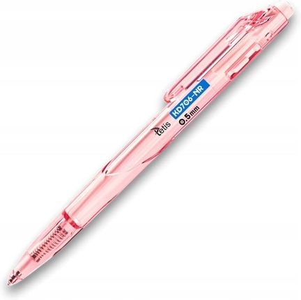 Tetis Długopis 0,5Mm Różowy Wkład Olejowy 5szt.