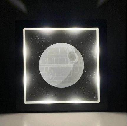 Star Wars Death Star Frame Light / Lampka Gwiezdne Wojny - Gwiazda Śmierci