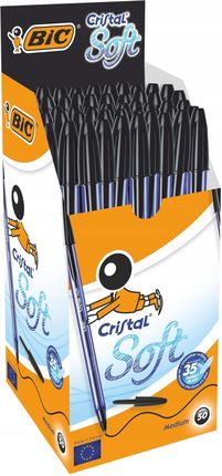 Bic Długopis Gładkopiszący Cristal Soft Czarny X50