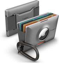 Spigen Portfel Etui Na Karty Wallet S Card Holder With Key Ring Szary