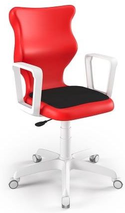 Entelo Krzesło szkolne Twist Soft WH czerwone rozmiar 6 (159-188 cm)