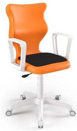 Entelo Krzesło szkolne Twist Soft WH pomarańczowe rozmiar 5 (146 -176,5 cm) 