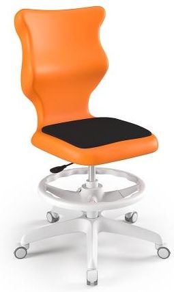 Entelo Krzesło szkolne Twist Soft WH pomarańczowe rozmiar 6 (159-188 cm) WK+P bez podłokietników