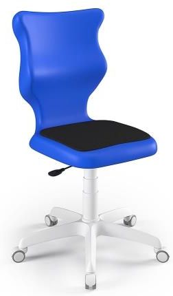 Entelo Krzesło szkolne Twist Soft WH niebieskie rozmiar 4 bez podłokietników