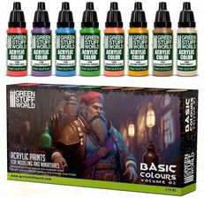 Zdjęcie Green Stuff World Paint Set - Basic Colors 02 - Wołomin