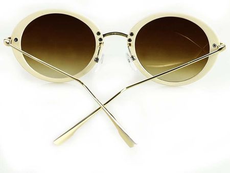 Okrągłe okulary przeciwsłoneczne MAZZINI LENONKI NEW biały