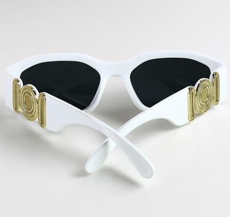 Okulary przeciwsłoneczne damskie RETRO ELEGANCE białe