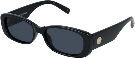 LE SPECS UNREAL! Damskie okulary przeciwsłoneczne Oprawka pełna Kanciasty Tworzywo sztuczne oprawy, czarny
