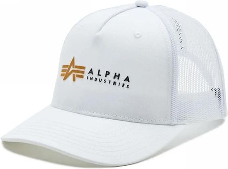 Alpha Industries Czapka Alpha Label Trucker Cap 106901 09 - Biała