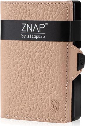 Slimpuro ZNAP, płaski portfel na 8 kart, kieszonka na monety, 8 x 1,5 x 6 cm (szer x wys. x gł.), ochrona RFID
