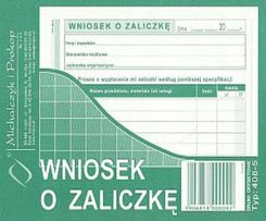 Michalczyk I Prokop Druk Wniosek O Zaliczkę 408-5 X3