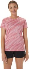 Zdjęcie Damska Koszulka z krótkim rękawem Asics Core All Over Print SS Top W 2012C646-705 – Różowy - Połczyn-Zdrój