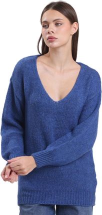 Ciepły damski sweter jednokolorowy MATYLDA
