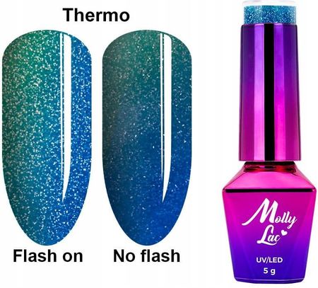 Molly Lac Lakier Hybrydowy Flashing Thermo 5Ml 696