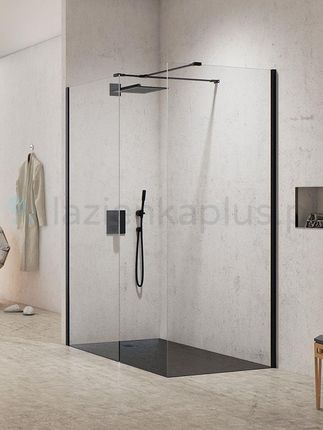 New Trendy New Modus Black kabina prysznicowa walk-in EXK5636 - Odbiór w ponad 800 miastach!