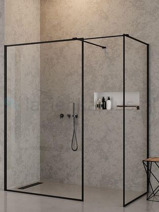 New Trendy New Modus Black kabina prysznicowa walk-in EXK5666 - Odbiór w ponad 800 miastach!