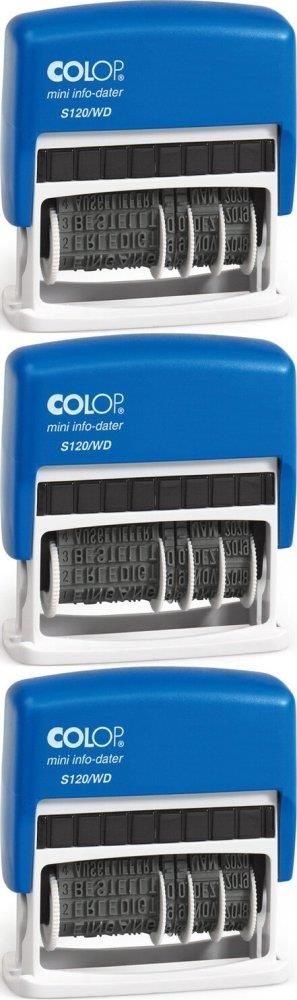 COLOP Mini Dater S 120 - Timbro Data Automatico, Bluo, Data In Tedesco (es. 25 NOV 2025) - Foto 8