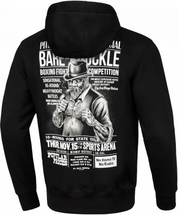 Bluza z kapturem Pit Bull Seria Regular Bare Knuckle '23 - Czarna 