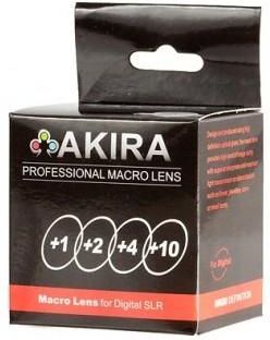 soczewki makro MC Akira zestaw +1 +2 +4 +10 55mm