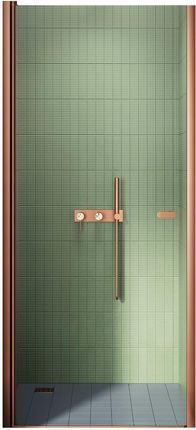 New Trendy New Soleo Copper Brushed drzwi prysznicowe D0491A - Odbiór w ponad 800 miastach!