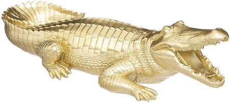 Dekoracja Victor Krokodyl złoty 39cm