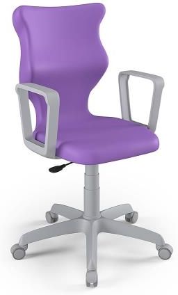 Entelo Krzesło szkolne Twist GY fioletowe rozmiar 6 (159-188 cm) z podłokietnikami