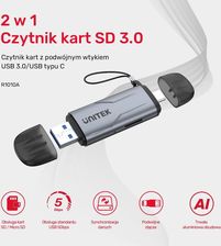 Zdjęcie Czytnik kart Unitek USB-A 5Gbps/USB TYP-C SD/microSD (R1010A) - Głuchołazy