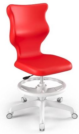 Entelo Krzesło szkolne Twist WH czerwone rozmiar 6 (159-188 cm) WK+P bez podłokietników