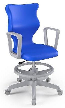 Entelo Krzesło szkolne Twist GY niebieskie rozmiar 5 (146-176,5 cm) WK+P z podłokietnikami
