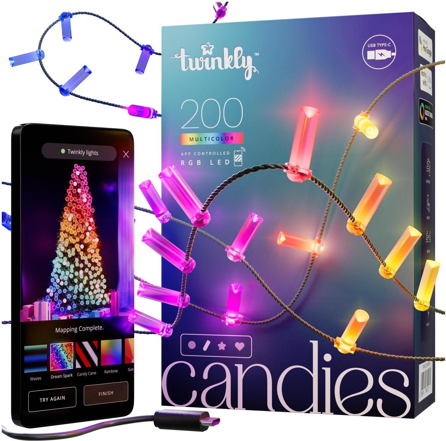 TwinklyCandiesLEDTWKC200RGB-G