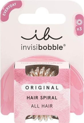 Invisibobble Original Bronze Me Pretty 3 x Original Spirals Gumki Do Włosów