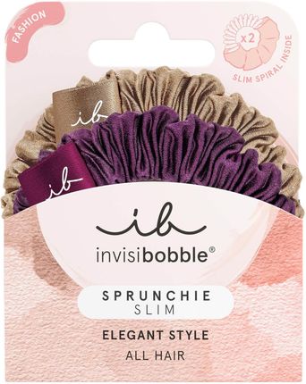 Invisibobble Sprunchie Slim The Snuggle Is Real 2 x Soft Sprunchie Slims Gumki Do Włosów