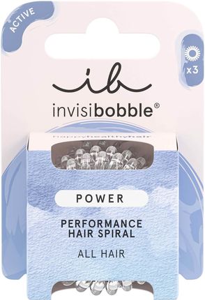 Invisibobble Power Crystal Clear 3 x Power Spirals Gumki Do Włosów