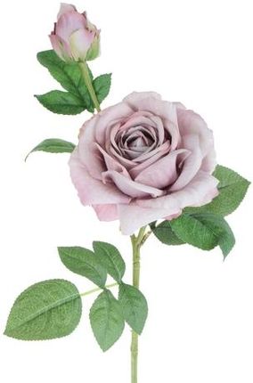 Mondex Kwiat Sztuczny Róża Gumowana Gałązka 65Cm