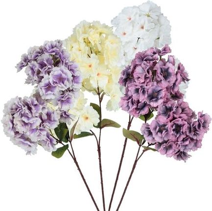 Mondex Kwiat Sztuczny Hortensja Gałązka 73Cm