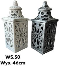 Zdjęcie Mondex Lampion 18,5X18,5Xh50Cm Srebrny - Rumia