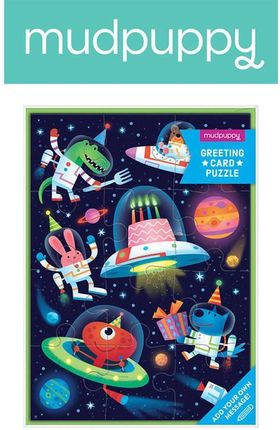Mudpuppy Puzzle-Kartka Z Życzeniami Kosmos 12 Elementów 3+ (37644)