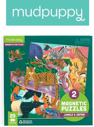 Mudpuppy Puzzle Magnetyczne 2W1 Safari & Dżungla 20 Elementów 4+ (37646)