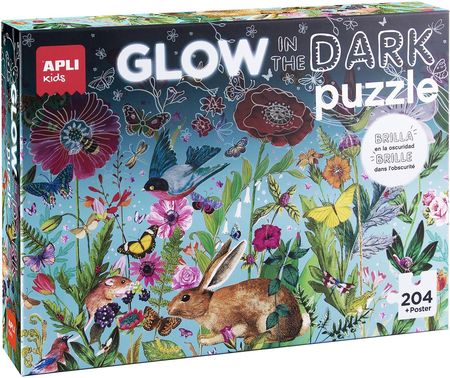 Apli Kids Puzzle Świecące W Ciemności Kwiaty 6+ (38197)