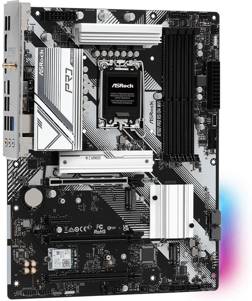 マザーボード B760 PRO RS/D4 WiFi Płyta główna PC Asrock B760 PRO RS/D4 WIFI (B760PRORSD4WIFI