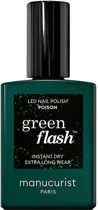Manucurist Green Flash Instant Dry Extra Long Wear Lakier Do Paznokci 15ml Poison