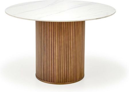 Stół Uno okrągły, biały marmur