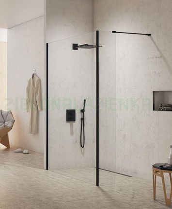 New Trendy New Modus Black ścianka prysznicowa walk-in EXK5572